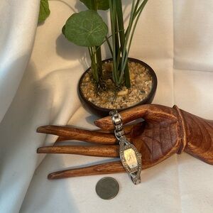 💕🦖Vintage Rhinestone Fossil Watch🦖💕